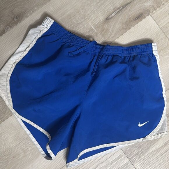Nike Dri Fit Shorts, Blue & White Size Large, Youth - Picture 2 of 4